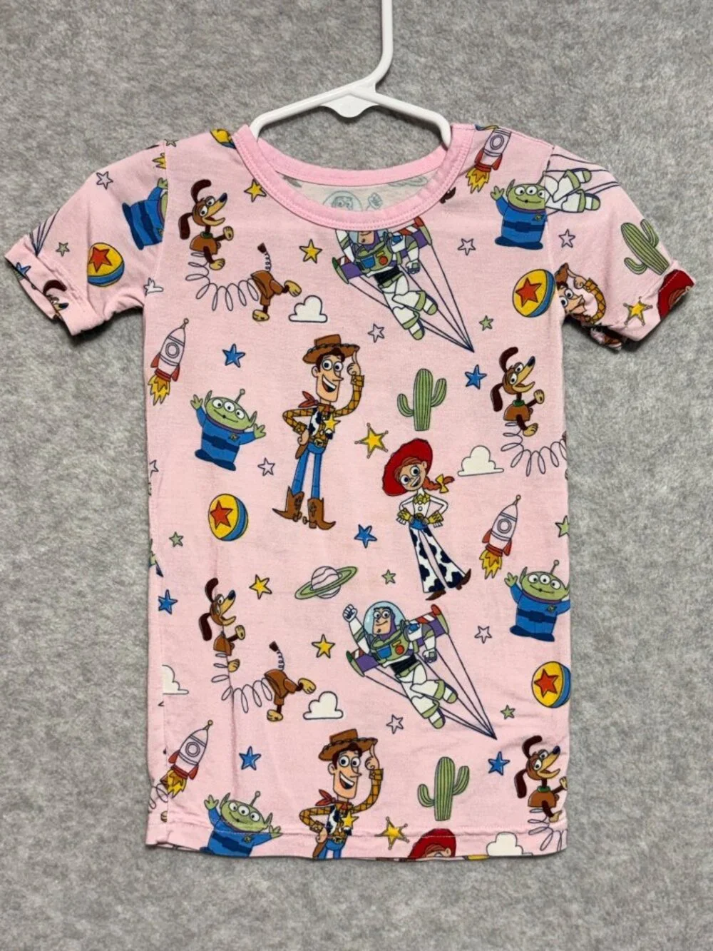 Little Sleepies Toy Story Pals 2T Pajama Set Pink Two Piece Disney Pixar
